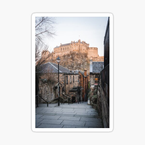 Sunrise At Edinburgh Castle Sticker