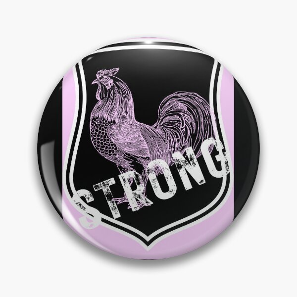 Item preview, Cock Strong~ Pink Rooster Design. designed and sold by ForscarlettPub.
