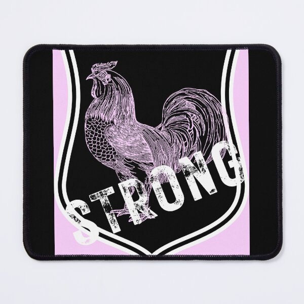 Item preview, Cock Strong~ Pink Rooster Design. designed and sold by ForscarlettPub.