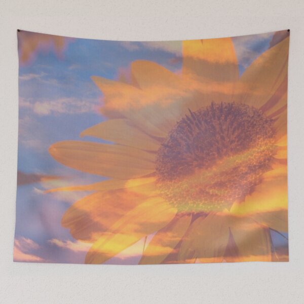 Item preview, sunny sunset sunflower designed and sold by Beeroclock.