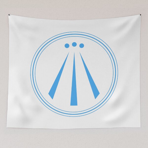Item preview, Light blue Awen Celtic Symbol designed and sold by patterniastudio.