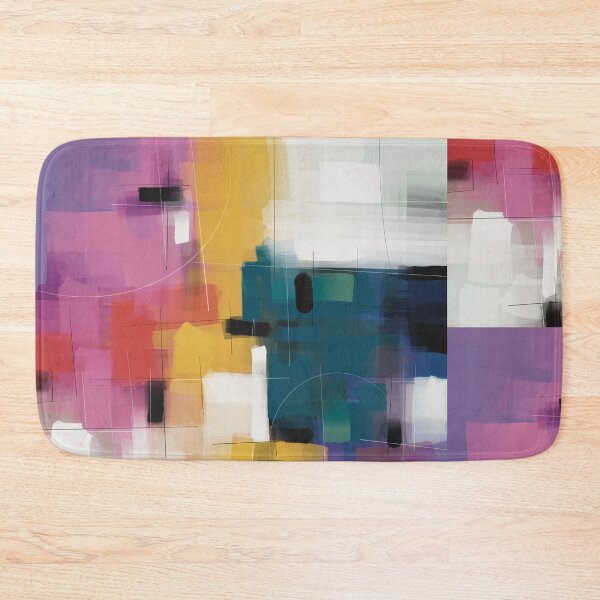 Item preview, Modern Abstract Art Quad Colours designed and sold by LanrivArtStudio.