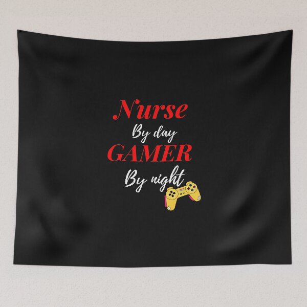 Item preview,   nurse by day gamer by night designed and sold by yassminishop.