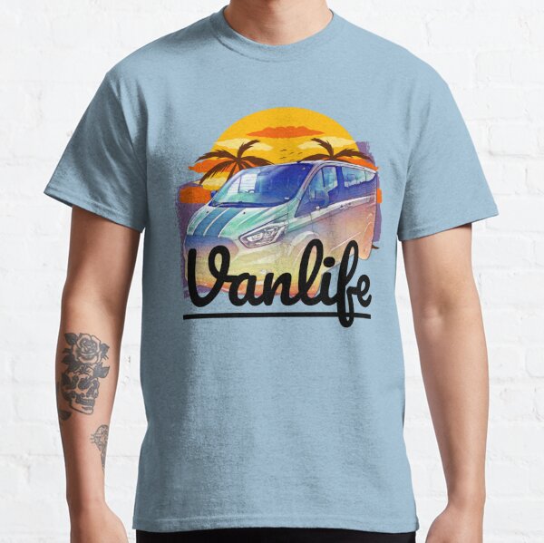 Passage de plage de coucher du soleil de Vanlife T-shirt classique