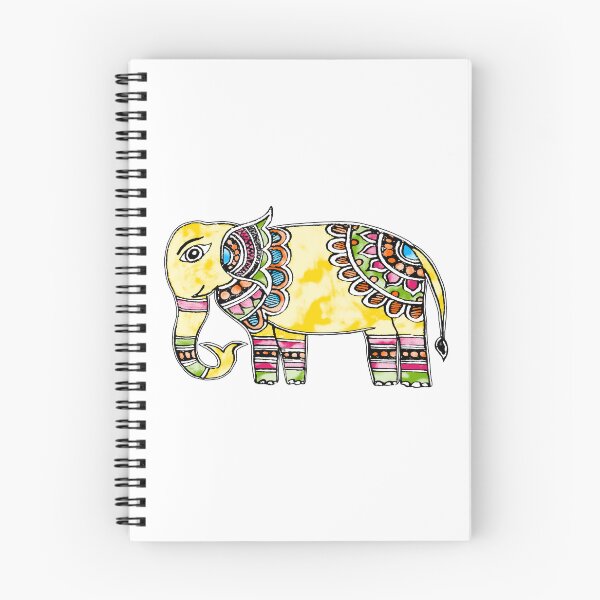 Item preview, Madhubani Painting Elephant - Indian Folk Art - Tribal art designed and sold by ShrutiCreates.