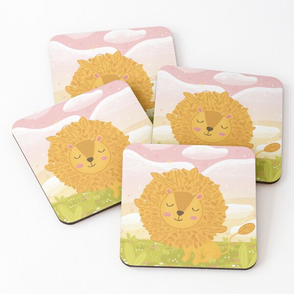 Item preview, Happy Little Lion, Lion Illustrated designed and sold by SleepyLilSloth.