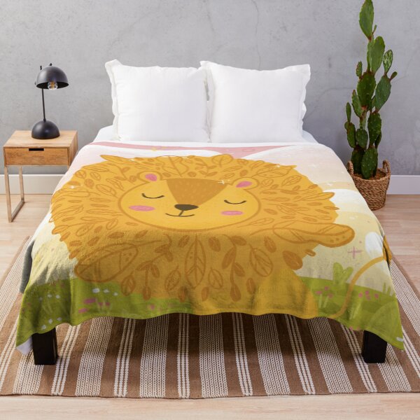 Item preview, Happy Little Lion, Lion Illustrated designed and sold by SleepyLilSloth.