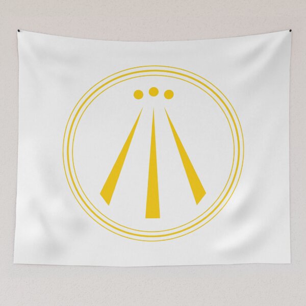 Item preview, Yellow Awen Celtic Symbol designed and sold by patterniastudio.