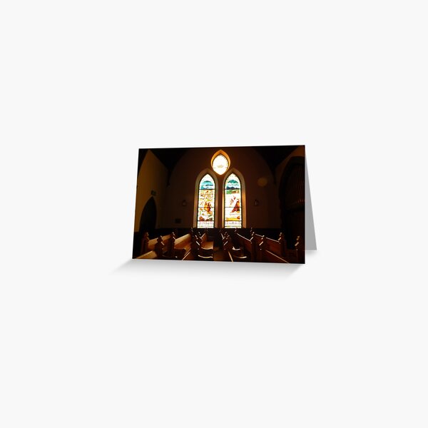 UVA Little Stone Church - Interior ^ Greeting Card
