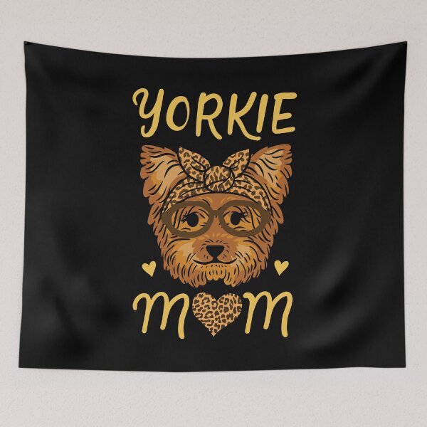 Artikelvorschau, Yorkie Mama Hundeliebhaber Fell Mama Muttertag entworfen und verkauft von haselshirt.