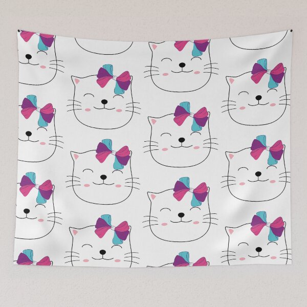 Item preview, Beautiful kitten with a colorful bow designed and sold by EMIPRINCESS.