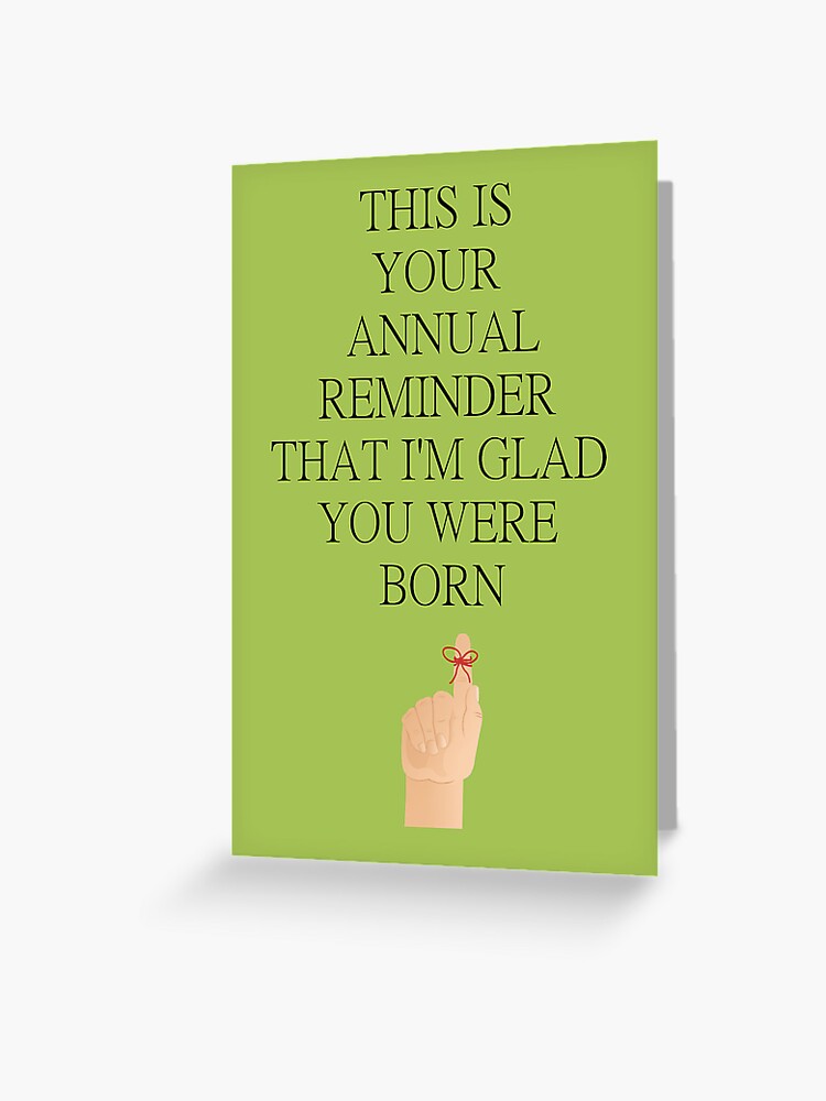 birthday card reminder book