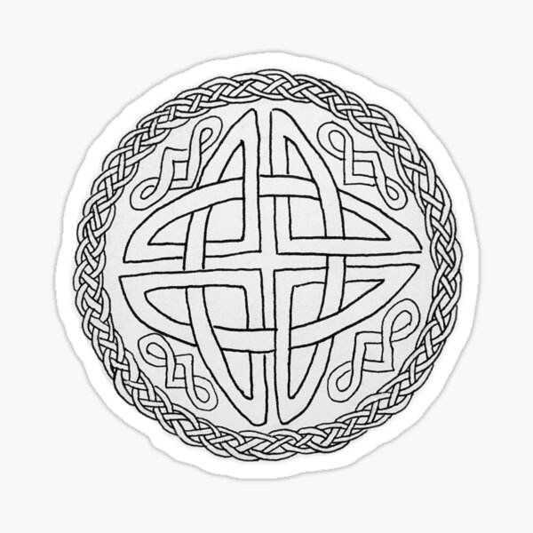 Celtic Knot Circle Sticker