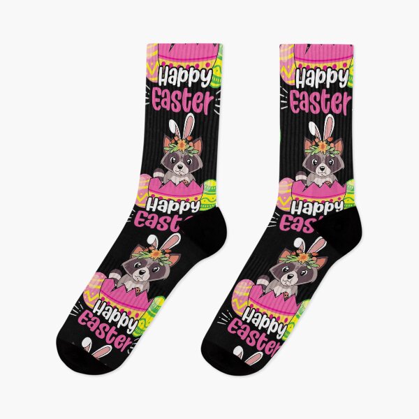 Item preview, Happy Easter Racoon Animal Lover Cute Egg Hunting designed and sold by haselshirt.