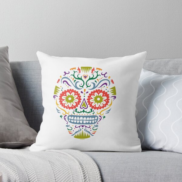 Item preview, Sugar Skull SF multi 2 - on white designed and sold by Andi Bird.