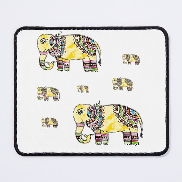 Item preview, Madhubani Painting Elephant - Indian Folk Art - Tribal art designed and sold by ShrutiCreates.