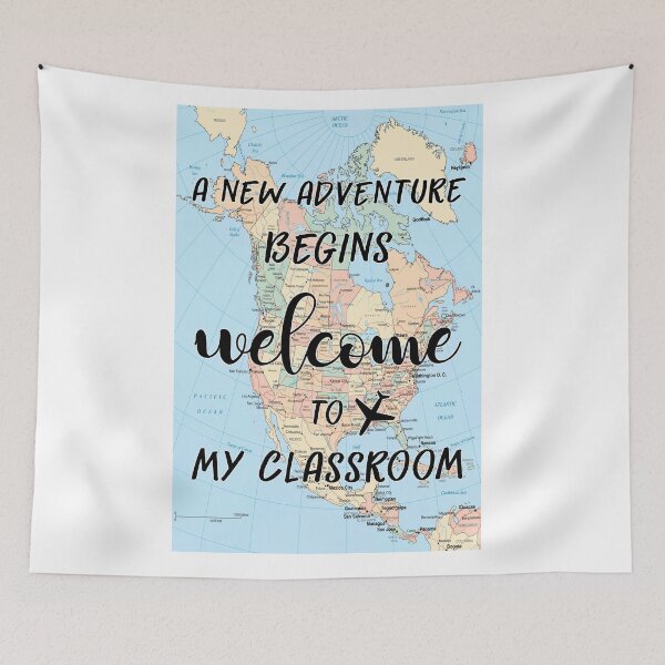 Item preview, A New Adventure Begins Welcome To My Classroom designed and sold by UweSchroeder.