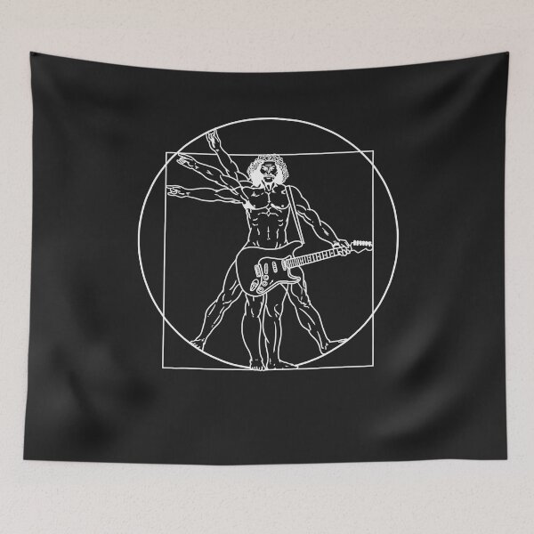 Item preview, Vitruvian man guitar music player da vinci guitarist designed and sold by AngelaPotter01.