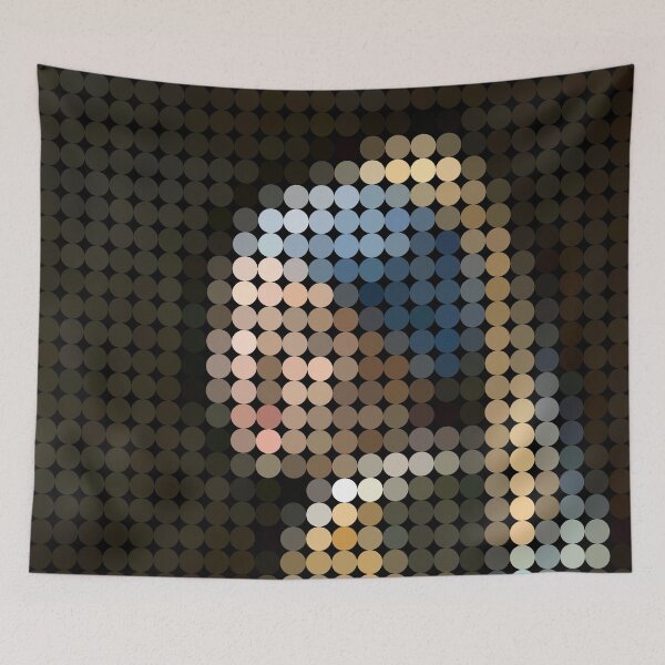 Item preview, Girl with a Pearl Earring (On Black) designed and sold by STUDIO-72.