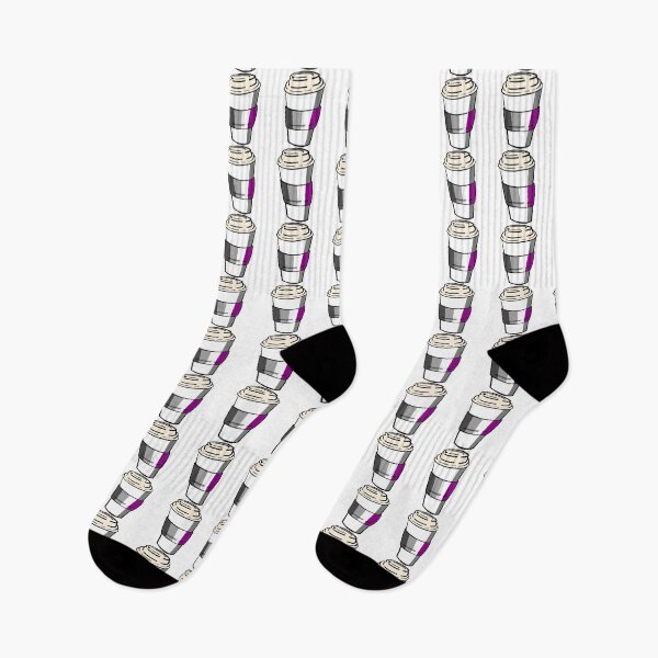 Item preview, Asexual Pride Coffee Cup Doodle designed and sold by CJ Vanderbeek.