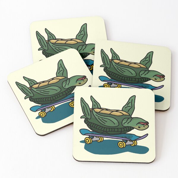 Item preview, Turtle Skating Upside Down designed and sold by mrkedi123.