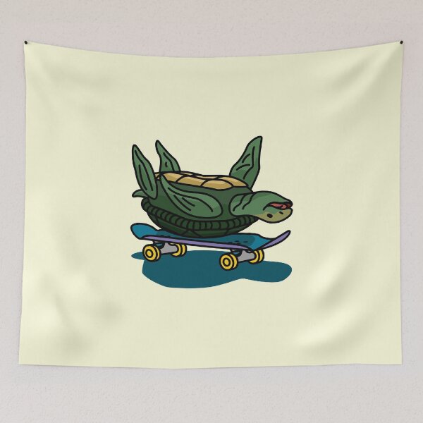 Item preview, Turtle Skating Upside Down designed and sold by mrkedi123.