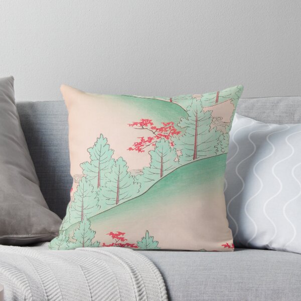 Item preview, Trees Mountain Landscape Vintage Japanese designed and sold by VintageArchive.