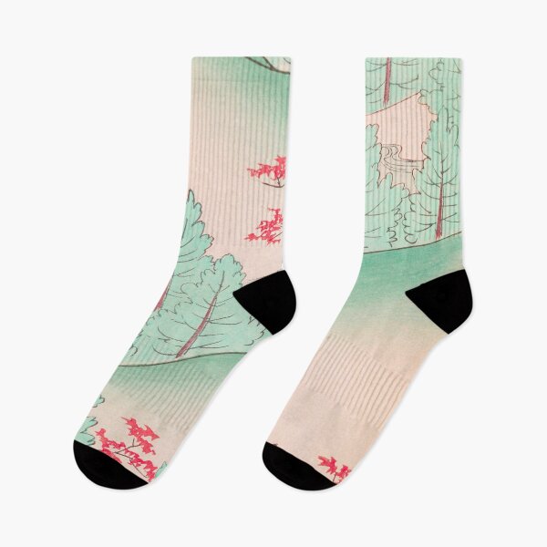 Item preview, Trees Mountain Landscape Vintage Japanese designed and sold by VintageArchive.