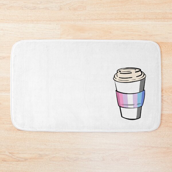 Item preview, Bigender Pride Coffee Cup Doodle designed and sold by CJ Vanderbeek.
