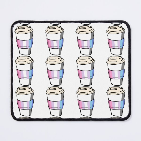 Item preview, Bigender Pride Coffee Cup Doodle designed and sold by CJ Vanderbeek.