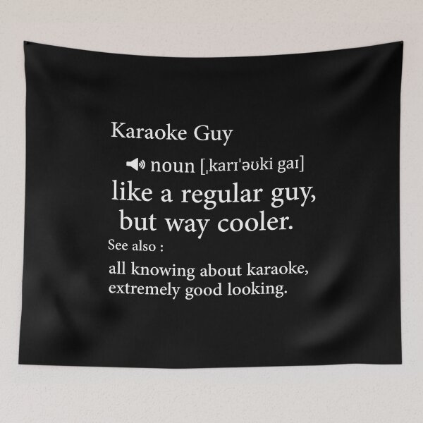 Item preview, Karaoke Guy Definition Gift designed and sold by Luna1Shop.