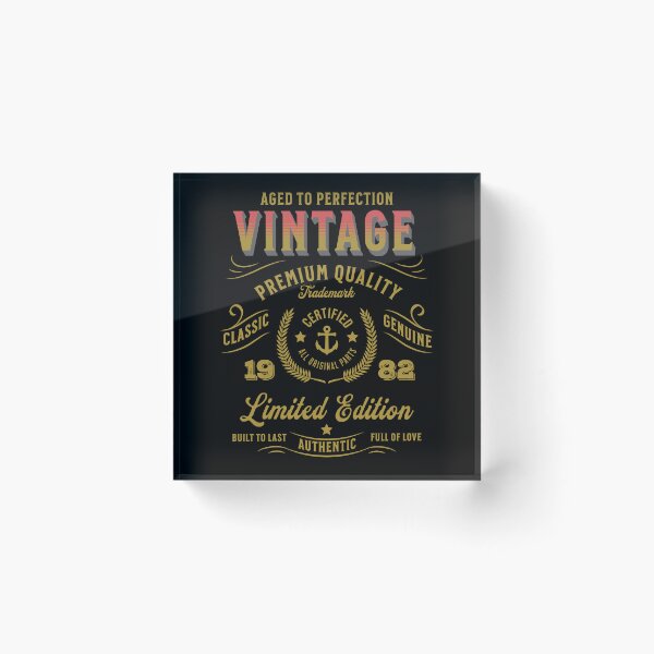 Item preview, Vintage 1982 - Aged to Perfection - Limited Edition designed and sold by Rhu Creations.