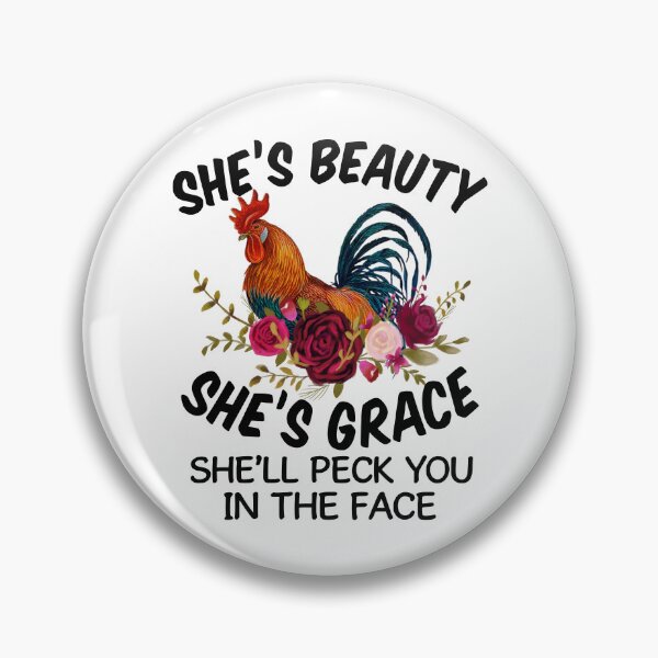 Item preview, Chicken She's Beauty She's Grace Tshirt designed and sold by SunsetGloww.