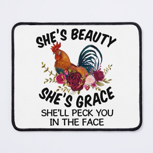 Item preview, Chicken She's Beauty She's Grace Tshirt designed and sold by SunsetGloww.