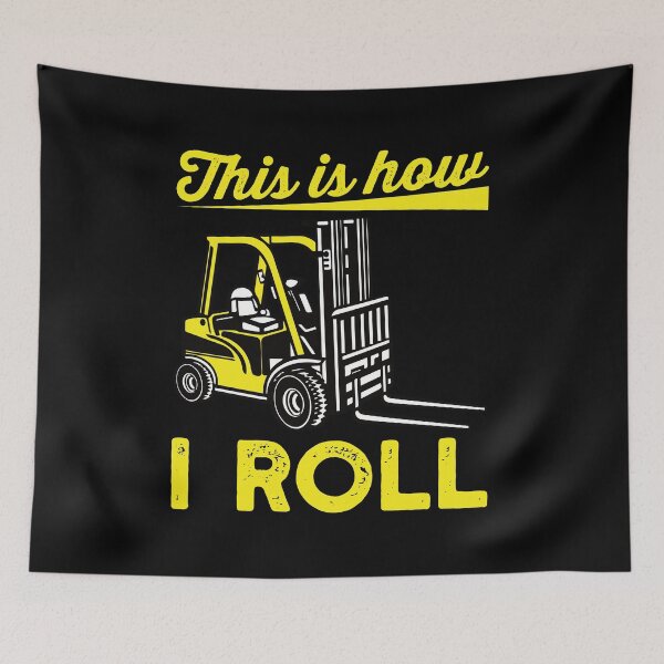 Item preview, Funny Forklift Driver Gift: This Is How I Roll Forklift Retro Vintage - Forklift Driver designed and sold by Adexyl.