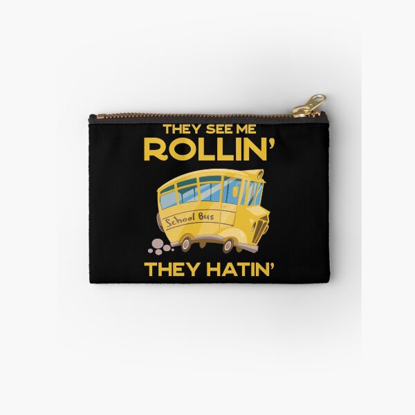 Item preview, Funny School Bus Driver Gift: They See Me Rollin' The Hatin' Vintage - Bus Lover designed and sold by Adexyl.
