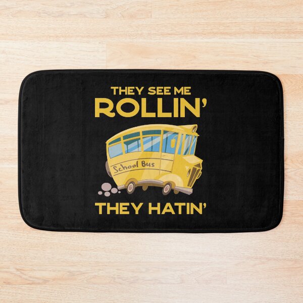 Item preview, Funny School Bus Driver Gift: They See Me Rollin' The Hatin' Vintage - Bus Lover designed and sold by Adexyl.