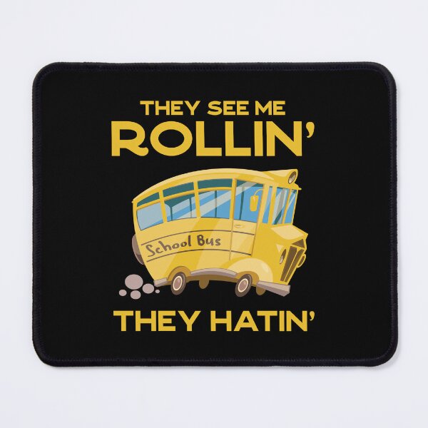 Item preview, Funny School Bus Driver Gift: They See Me Rollin' The Hatin' Vintage - Bus Lover designed and sold by Adexyl.