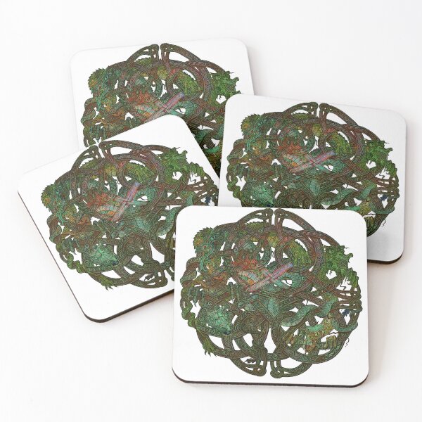 Item preview, Celtic Knots and Dragons in Deep colours designed and sold by Salocin.
