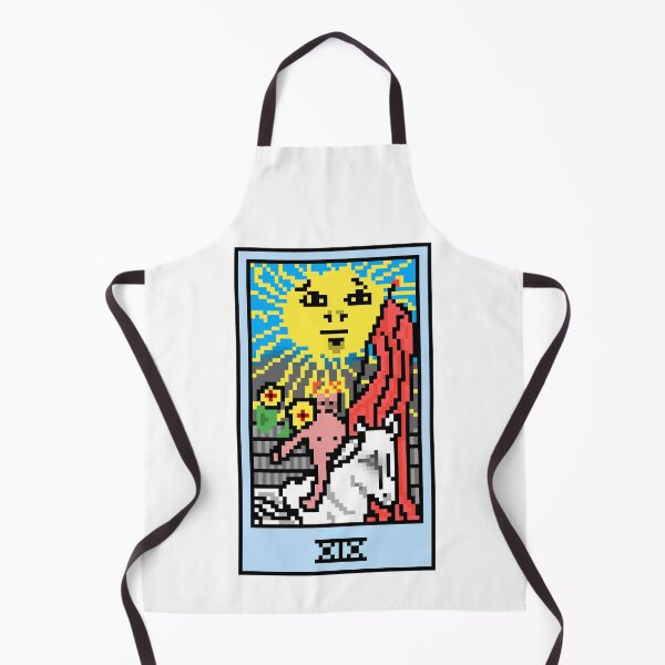 Item preview, Wait, is this pixel art tarot? White - Major Arcana 'The Sun' (Design for T-shirt, stickers and other accessories) designed and sold by Pixel Waite.