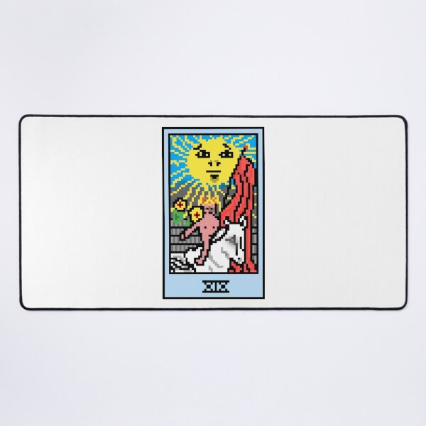 Item preview, Wait, is this pixel art tarot? White - Major Arcana 'The Sun' (Design for T-shirt, stickers and other accessories) designed and sold by Pixel Waite.