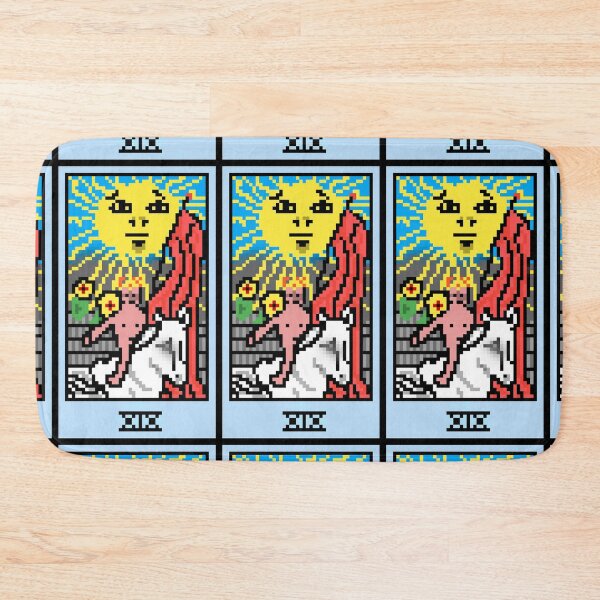 Item preview, Wait, is this pixel art tarot? White - Major Arcana 'The Sun' (Design for T-shirt, stickers and other accessories) designed and sold by Pixel Waite.