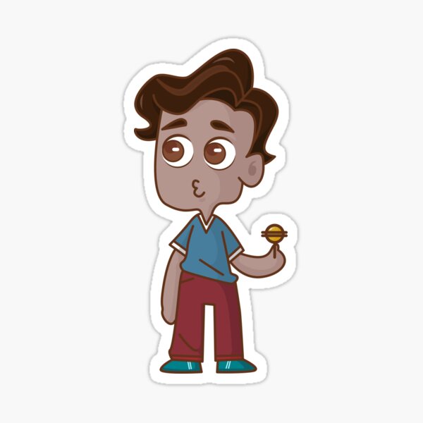 Little Boy with Lollipop Sticker