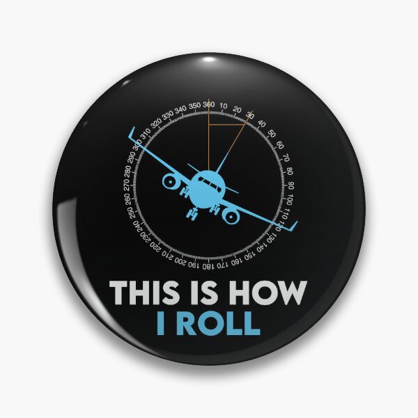 Item preview, Funny Pilot Gift: This Is How I Roll Airplane - Aviation Aircraft Flight School designed and sold by Adexyl.