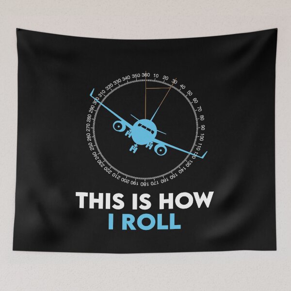 Item preview, Funny Pilot Gift: This Is How I Roll Airplane - Aviation Aircraft Flight School designed and sold by Adexyl.