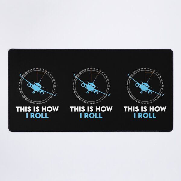 Item preview, Funny Pilot Gift: This Is How I Roll Airplane - Aviation Aircraft Flight School designed and sold by Adexyl.