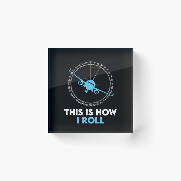 Item preview, Funny Pilot Gift: This Is How I Roll Airplane - Aviation Aircraft Flight School designed and sold by Adexyl.