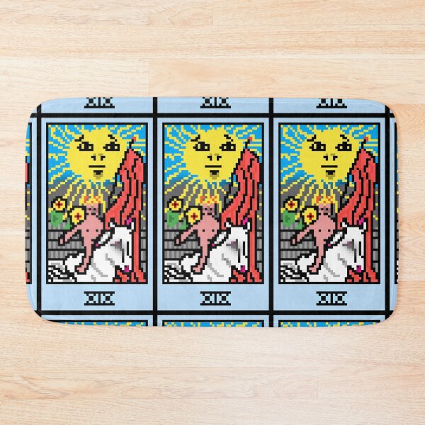 Item preview, Wait, is this pixel art tarot? Pink - Major Arcana 'The Sun' (Design for T-shirt, stickers and other accessories) designed and sold by Pixel Waite.