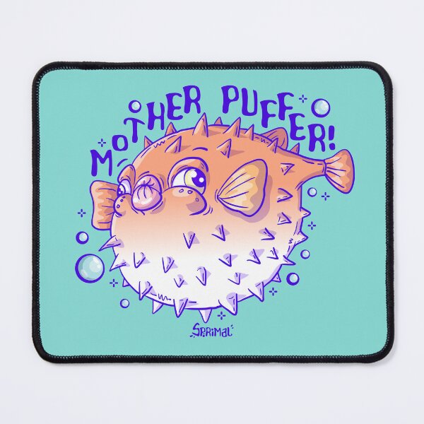 Item preview, Pufferfish pun Mother Puffer designed and sold by SPIRIMAL.