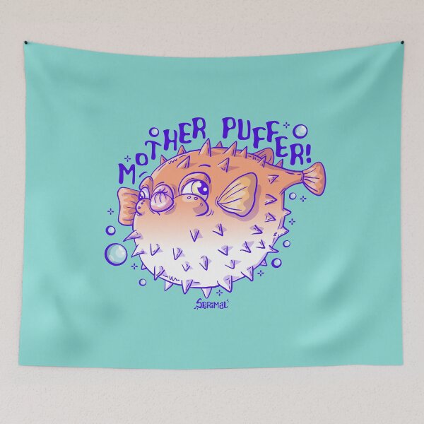 Item preview, Pufferfish pun Mother Puffer designed and sold by SPIRIMAL.